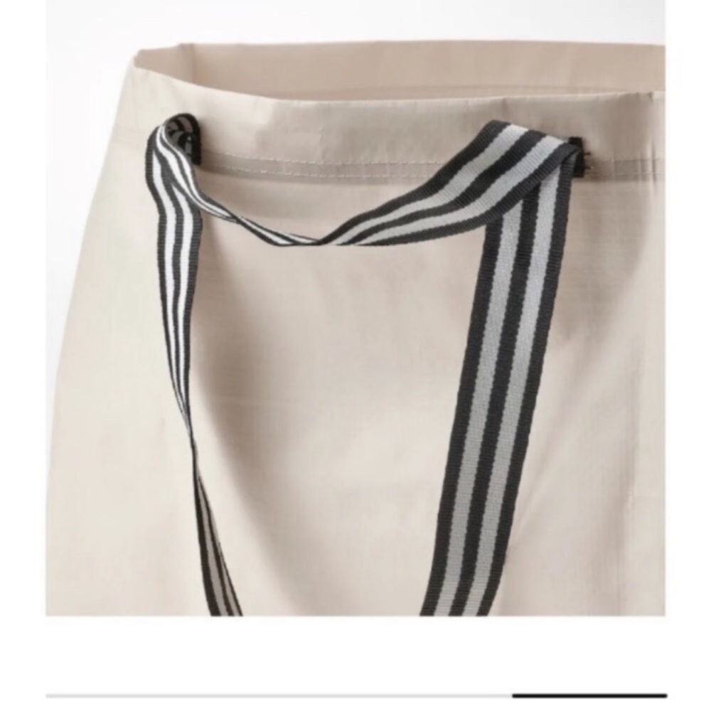 Ikea Bundle of 2 Reusable Tote Bag GORSNYGG Large Beige NEW NWT Storage Bags - Picture 3 of 5
